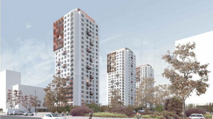 Квартира-студия, 35,9 м², 19/22 эт.