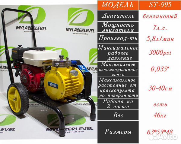 Бензиновый окрасочный аппарат ST-995