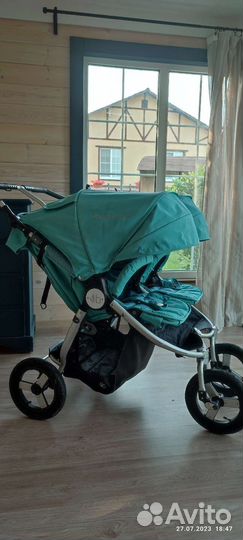 Прогулочная коляска для двойни бу
