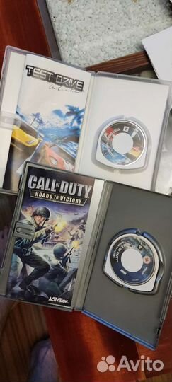 2 Psp диска call of duty/test drive