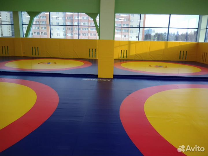 Борцовский ковер трехцветный от Спортстайл