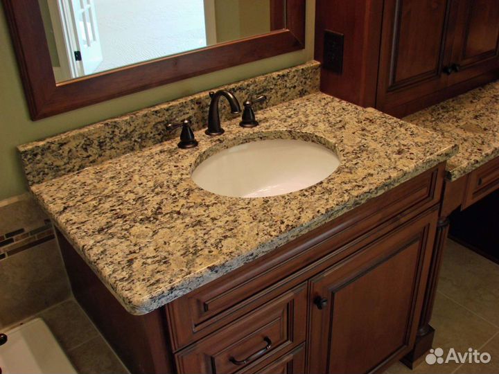 Столешница для ванной из мрамора