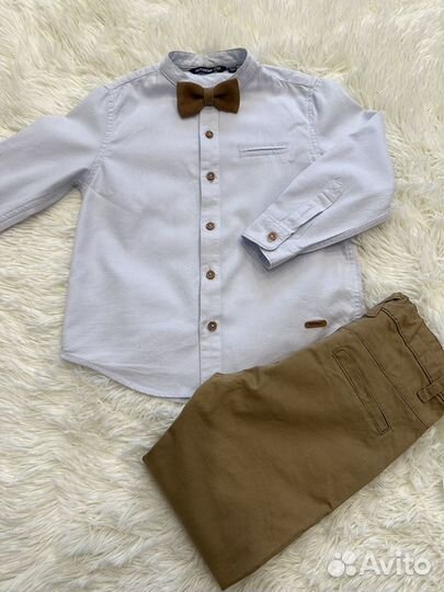 Рубашка с бабочкой, р.98-104