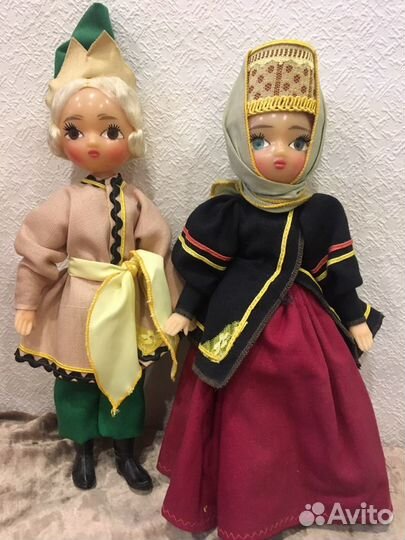 Куклы СССР в русских народных костюмах