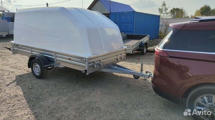 Прицеп с крышкой, для двух снегоходов. Рассрочка