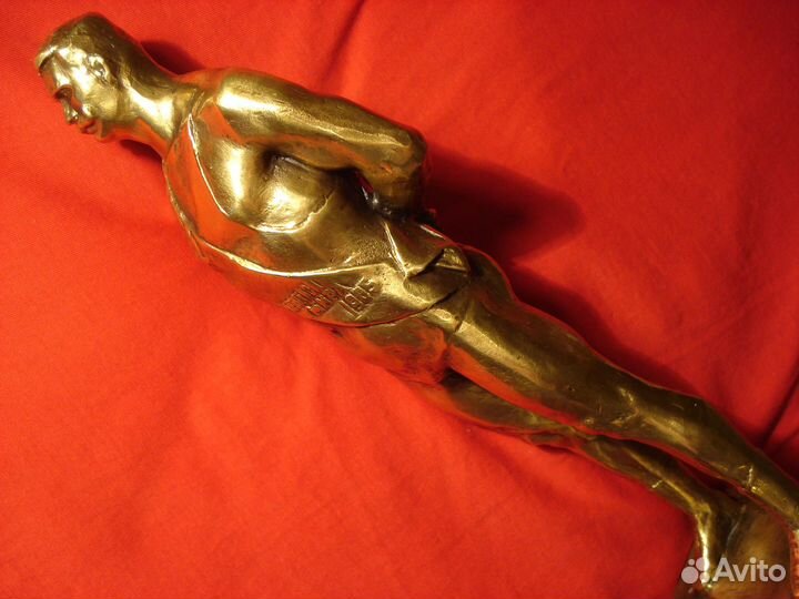 Статуэтка СССР Ивaн Поддубный 30см Силач 1950г