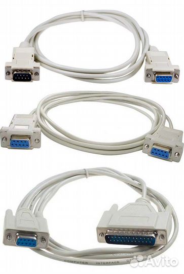 Кабели интерфейсные RS232 (COM), USB
