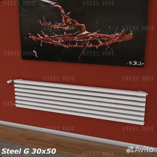 Трубчатые дизайнерские радиаторы Steel Hot G 30x50
