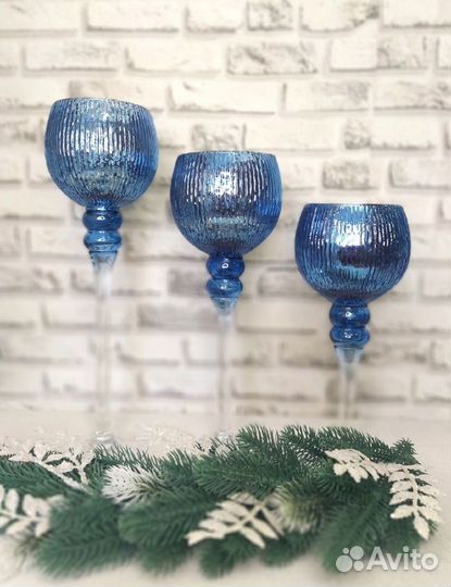 Бокалы-подсвечники, ассорти