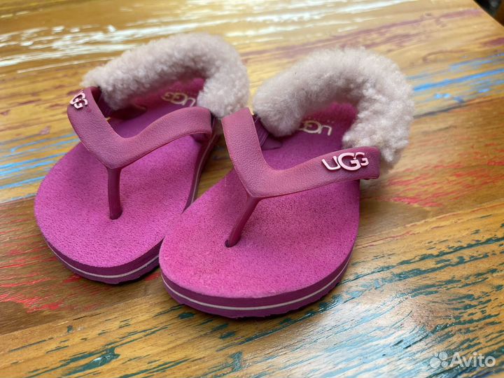 Новые Сланцы UGG детские, Оригинал р.20-21 из США