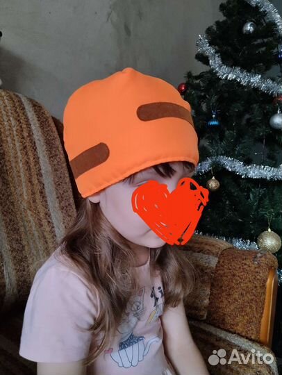 Карнавальная шапочка морковка
