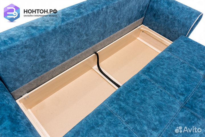 Диван еврокнижка Марсель синий