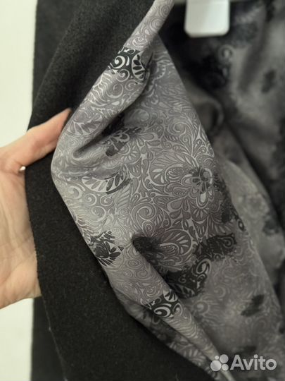 Пальто женское демисезонное 42 S темно-серое