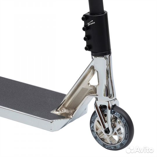 Самокат трюковой Комета Кратос d110мм хром черный