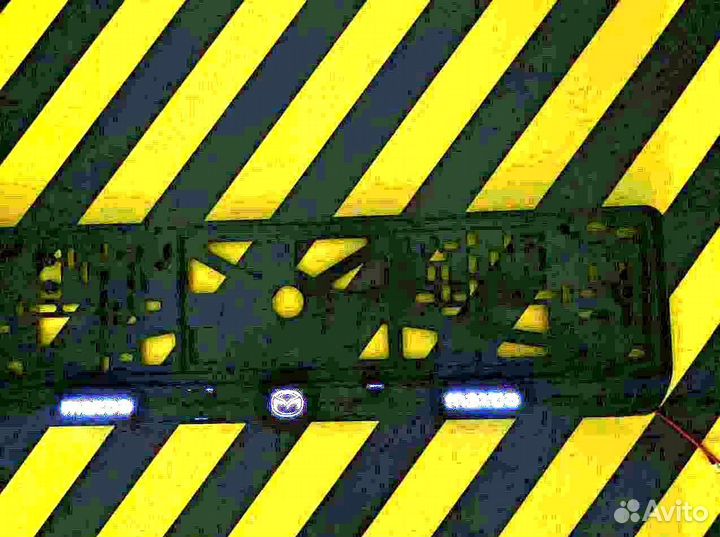 Рамка под номер с подсветкой надписи