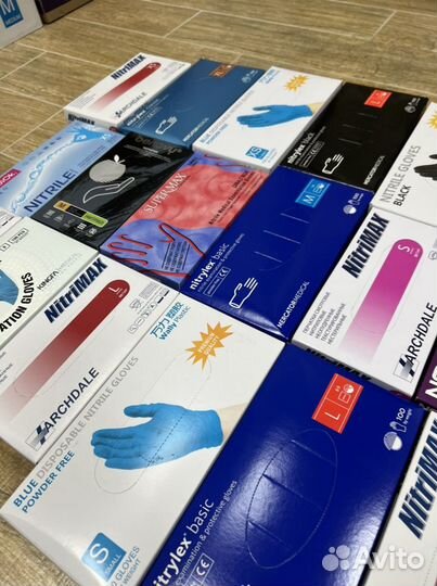 Перчатки одноразовые нитриловые гипоаллергенные