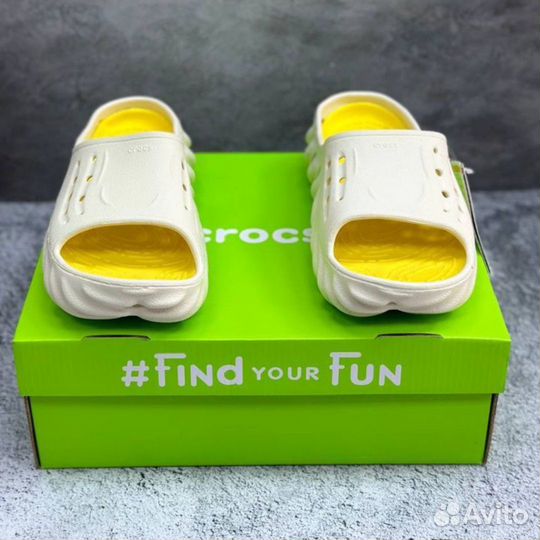 Шлёпанцы crocs echo slide унисекс