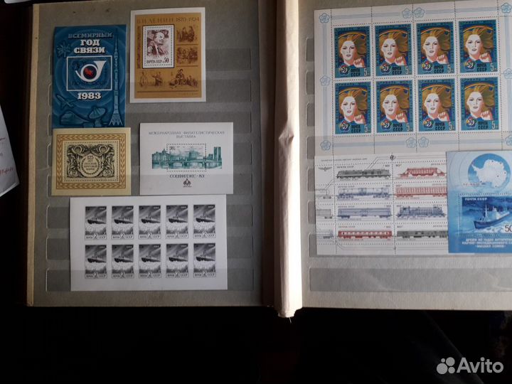 Почтовые блоки, сцепки, малые листы марок