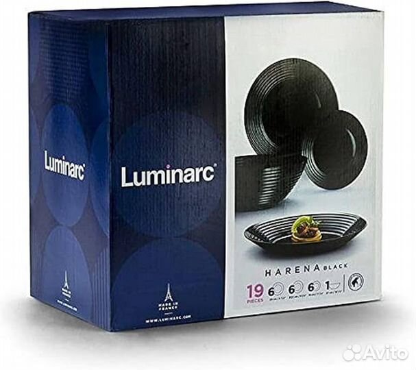 Столовый сервиз Luminarc Harena Black 19 предметов