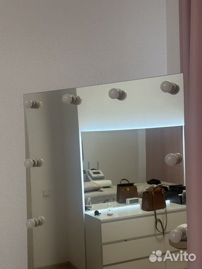 Зеркало гримерное напольное