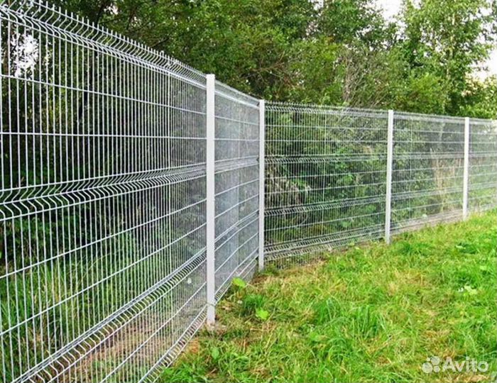 Забор из 3D сетки для дома под ключ