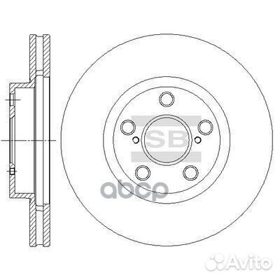 Диск тормозной Toyota Avensis (T22) 97-03 sd4049