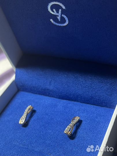 Золотые серьги