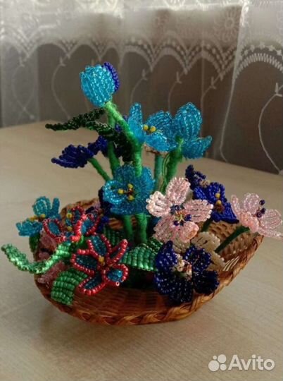 Букет из бисера