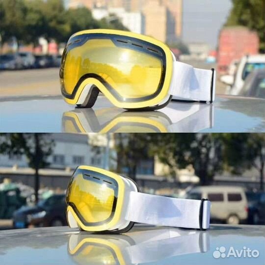 Горнолыжные очки Двойная линза Желтые Зеркало