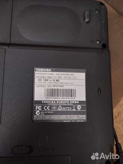 Ноутбук toshiba