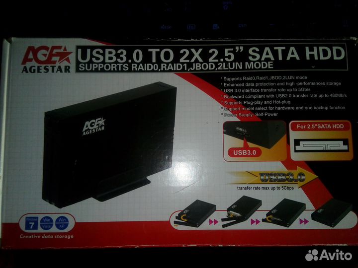 Рейд бокс для HDD/SSD agestar 3U2B2A