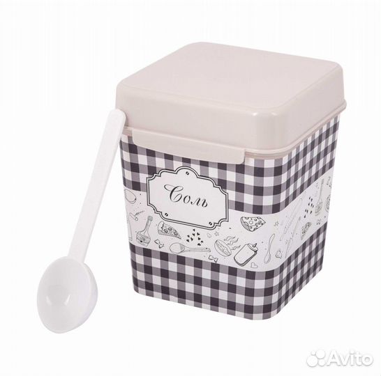 Емкость для соли 1,2л плетенка/ Альтернатива