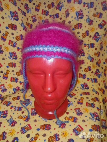Шапка мохер детская