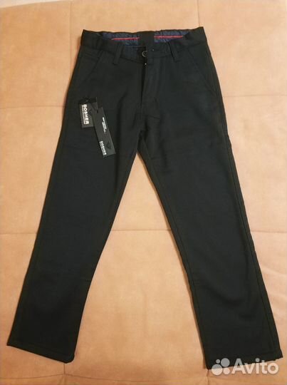 Брюки для мальчика школьные утепленные