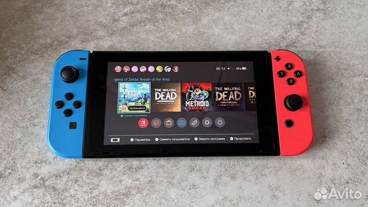 Nintendo Switch rev 1 прошитая + 128gb