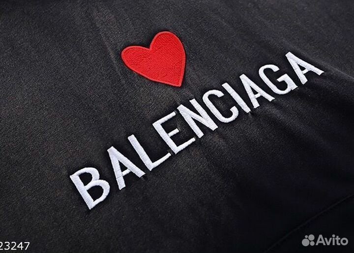 Худи Balenciaga Черное