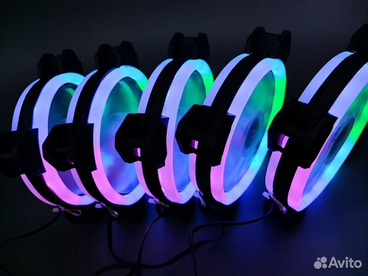 5шт Опт Кулер R2 RGB5 для корпуса LED RGB