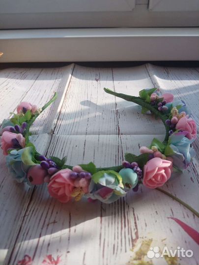 Ободок для девочки ручной работы