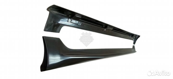 Накладки порогов BS до брызговиков Hyundai Solaris