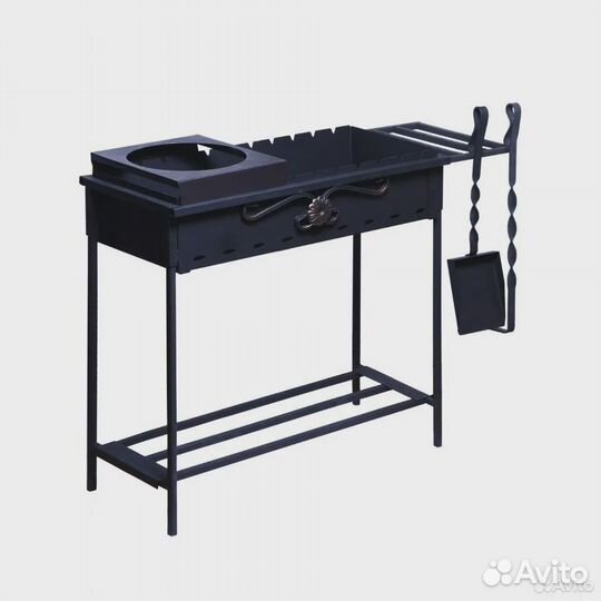 Мангал с подставкой под казан