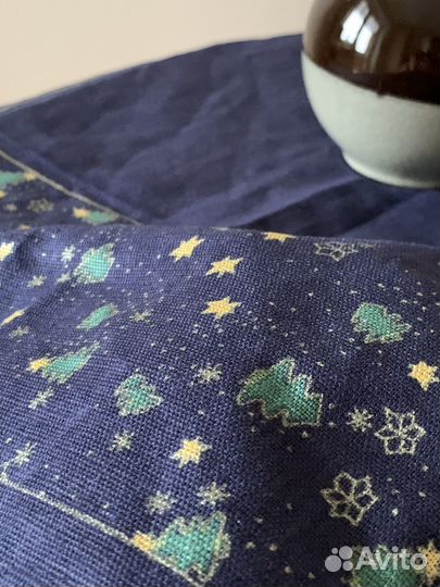 Новогодняя скатерть-дорожка 80*80см