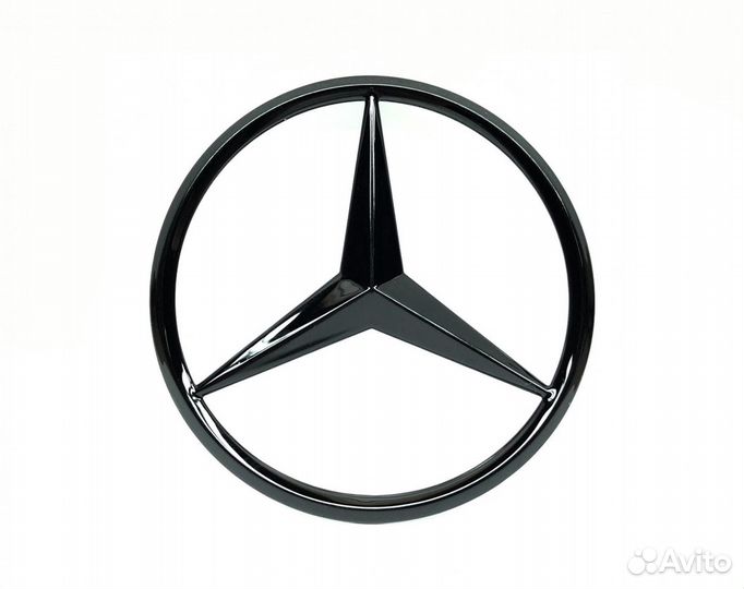Звезда багажника E-class W207 черный глянец