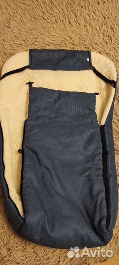 Зимний конверт в коляску на овчине