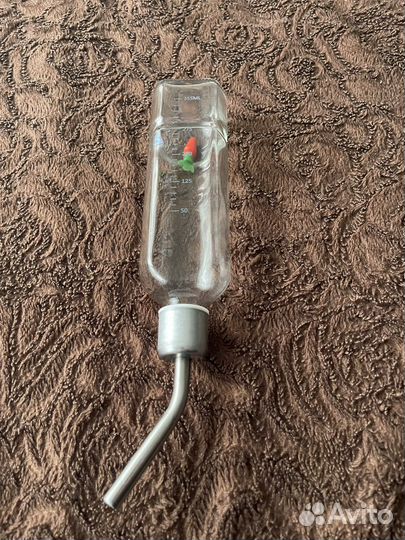 Поилка стеклянная для грызунов