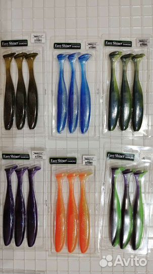 Keitech diamond easy shiner 6.5 и 8 дюйм