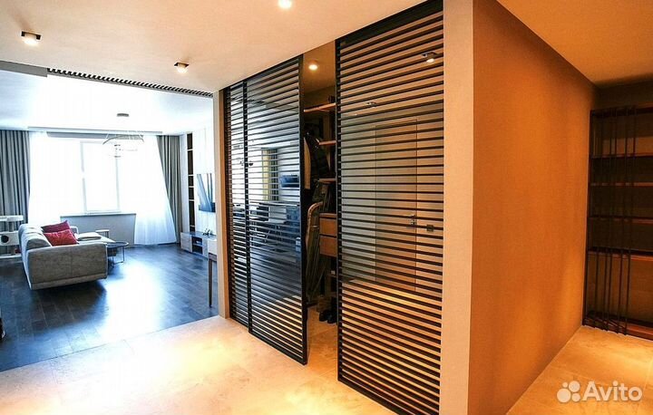 Раздвижные реечные перегородки