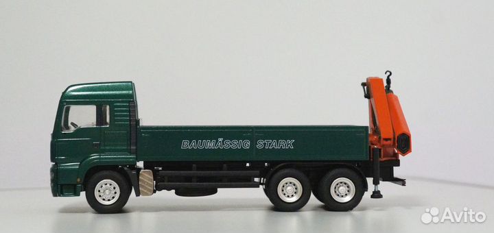 1/50 грузовик MAN Baumassig кран 1:50 манипулятор