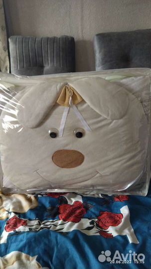 Комплект в детскую кроватку бортики и балдахин