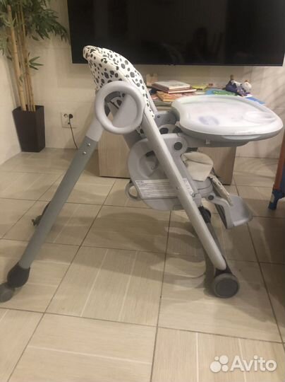 Детский стульчик для кормления chicco polly