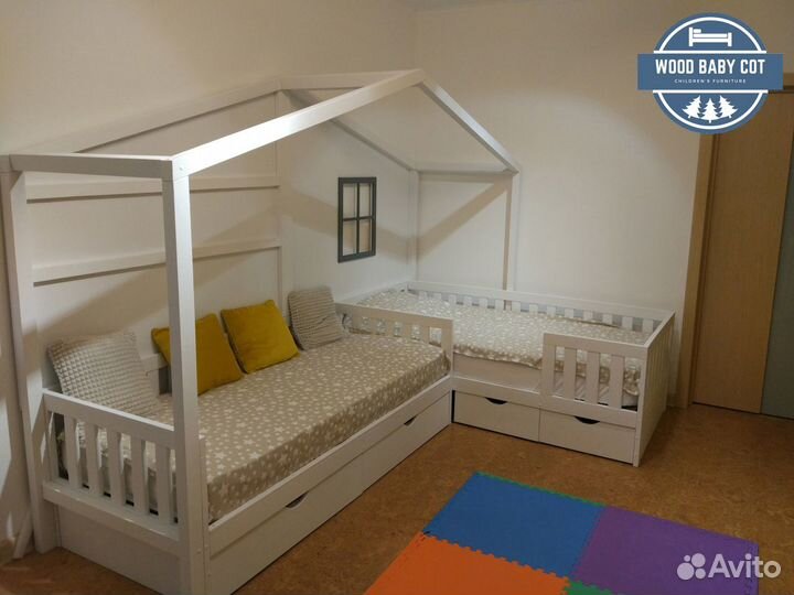 Кровати детские. Массив